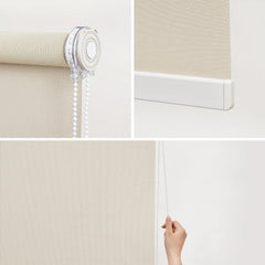 No Drill Roller Shades Simple Valance Corded