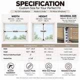 No Drill Corded Bamboo Roman Shades