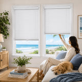 No Drill Cordless Aluminum Mini Blinds 1 Inch Slats