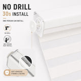 No Drill Sheer Shades Corded Metal Valance