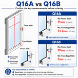 No Drill Blinds for French Doors, Cordless Top Down Bottom Up Cellular Shades, Adhesive Honeycomb Shades for Narrow Door Windows
