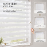 No Drill Sheer Shades Corded Metal Valance