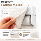 No Drill Cordless Fabric Wrapped Valance Roller Shades