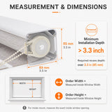 No Drill Sheer Shades Corded Metal Valance