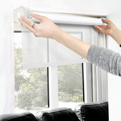 No Drill Roller Shades Simple Valance Corded