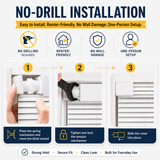 No Drill Corded Aluminum Vinyl Mini Blinds 1 Inch Slats