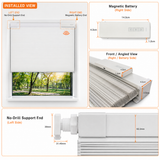 No Drill Detachable Battery Preminum Cellular Shades