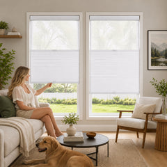 No Drill Cordless Day Night Cellular Shades