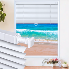No Drill Cordless Aluminum Mini Blinds 1 Inch Slats
