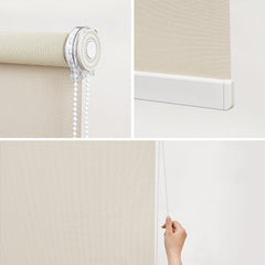 No Drill Roller Shades Simple Valance Corded