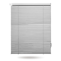 No Drill Corded Aluminum Vinyl Mini Blinds 1 Inch Slats