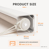 No Drill Corded Valance Roller Shades