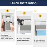 No Drill Cordless Day Night Cellular Shades