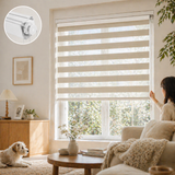No Drill Zebra Blinds Metal Valance Corded