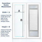 Battery Motorized Door Mini Blinds Add on Blinds No Drill Install For French Door & Operable Window