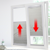 French Door Patio Window Cellular Shades Add on Shades No Drill Adhesive Blinds Model Q16A for Minimum 11mm Frame Depth