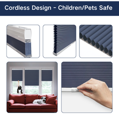 No Drill Cordless Cellular Shades