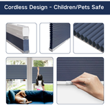 No Drill Cordless Top Down Bottom Up Cellular Shades