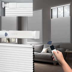 No Drill Detachable Battery Top Down Bottom Up Cellular Shades